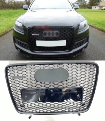 Für Audi Q7 4L 2006-2015 Frontgrill Wabengrill in RSQ7 Optik black schwarz - Imagen 1 de 4