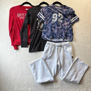 Abercrombie & Fitch Kids Clothes Bundle Sz 13/14 - Long Sleeve, Tee, Sweatpants - Picture 1 of 16