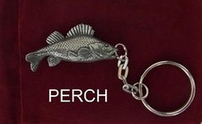 Course Fish Key Rings in pewter 9 species, for fishing enthusiasts