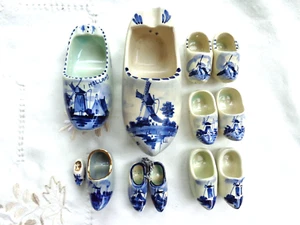 DUTCH CLOGS - CERAMIC - DELFT JOBLOT - Picture 1 of 4