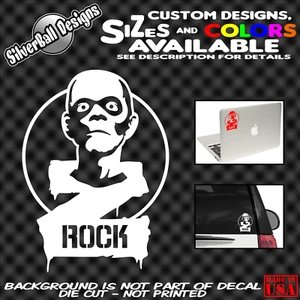 Z-Rock zrock Zombie Vinyl Sticker Car truck window 80's metal glam hair rock CLE - Picture 1 of 2