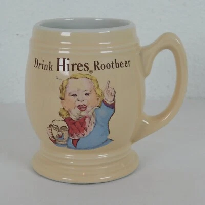 Hires Root Beer Reproduction Mug Pottery Ugly Boy Mascot Adversiting Vintage 4.5 - Image 1 of 4