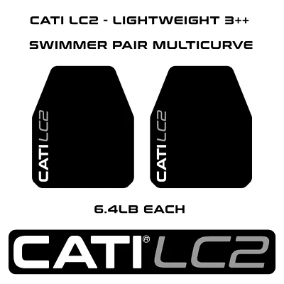 CATI ARMOR CATI LC2 10X12 LEVEL RF2 3+ LIGHTWEIGHT PATENTED MULTICURVE ARMOR PLATES AR500