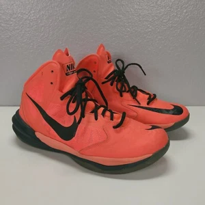 Mens Nike Prime Hype DF Basketball Bright Orange Shoes Sz 10 M Used 683705 801 - Picture 1 of 8