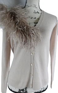 Neiman Marcus Women's Cardigan Sweater Size XS Cashmere NWT $450 Button Up Ivory - Picture 1 of 24