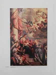 Clipping Ritaglio Illustrazione VERONESE Le Nozze Mistiche di Santa Caterina - Picture 1 of 1