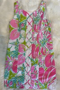 Lilly Pulitzer Cathy Shift Dress Women's Size 4 Sundress Flamingo Pink - Picture 1 of 9