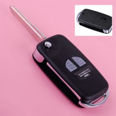 Refit Flip Remote Key Case Fob Shell fit for SUZUKI SX4 Swift Vitara 2 Buttons * — 第 1/4 张图片