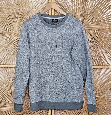 Ripcurl Mens Grey Marle Pullover Sweater Jumper Knit Size S Long Sleeved Top - Image 1 of 4