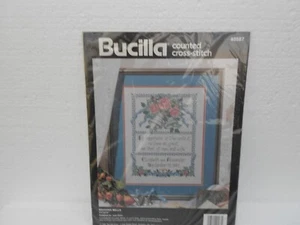 Kit de punto de cruz contado Bucilla ~ Campanas de boda 40587 ~ 11" x 14" ~Nuevo - Imagen 1 de 3