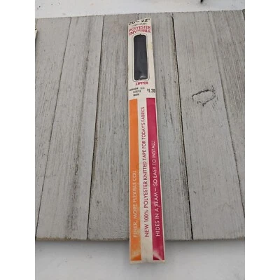 Vintage J&P Coats Polyester Invisible Zipper 20"-22" Cloister Brown 56-B - Image 1 of 4