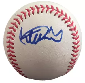 Ichiro Suzuki Autografato Yankees 3000th Hit Logo Autentico Baseball PSA - Foto 1 di 3
