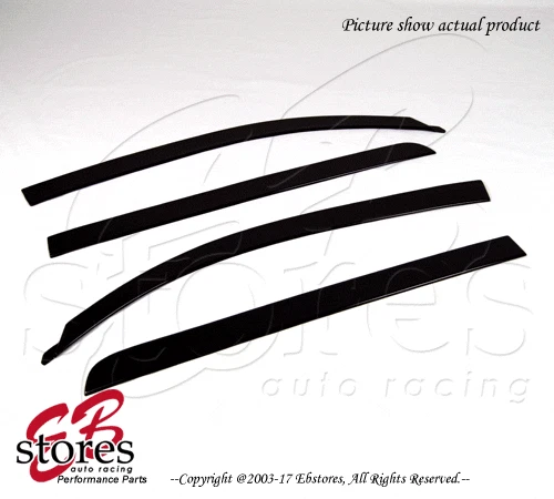 Low Profile Window Visors 4pcs Out-Channel For Toyota Tundra Crew Max Cab 07-16 - Image 1 of 4