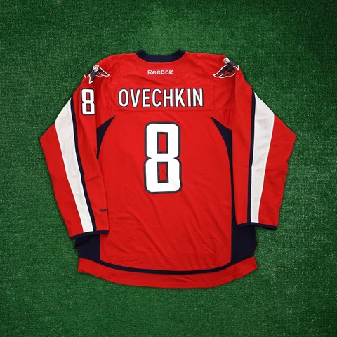 2016-17 Alex Ovechkin Washington Capitals NHL Reebok Men's Home Premier Jersey Cover