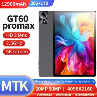 New Tablet 14-inch HD Screen Android 14 16GB RAM+1TB ROM with Bluetooth Keyboard - Image 1 of 4