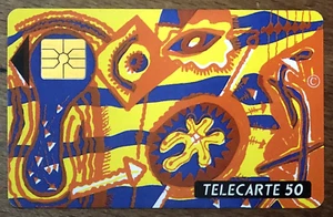 ART PLASTIQUE TELECARTE RÉF PHONECOTE D470 NUMÉROTÉ SCHEDA PHONECARD CARTE CARD - Picture 1 of 4
