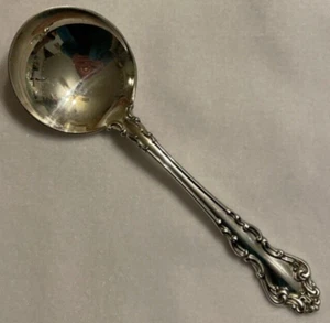 Round Bowl Soup Spoon Cream Spanish Baroque Sterling 1965 Reed & Barton 5 7/8 in - Picture 1 of 7
