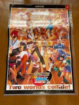 Capcom Vs Snk Millennium Fight 2000 Promo Poster B2 Size Dreamcast from japan - Image 1 of 4