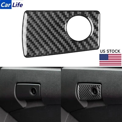 Capa alça caixa luva armazenamento co-piloto fibra de carbono real para Pontiac G8 2008-09 - Imagem 1 de 4