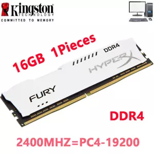 HyperX FURY DDR4 16GB 1X16GB 2400 PC4-19200 Desktop RAM Memory DIMM 288PINS 1.2V - Picture 1 of 12