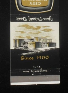 City National Bank años 60 desde 1900 Colorado City TX Mitchell Co Matchbook Texas - Imagen 1 de 1