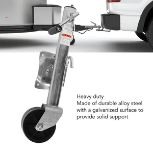 1500lbs Trailer Jack With 6in Dual Wheels Solid Galvanized Steel Construction - Picture 1 of 24