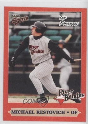 1999 Multi-Ad Sports Midwest League Top Prospects Michael Restovich Rookie RC - Image 1 of 2