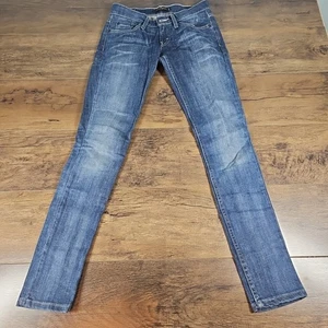 Levi's Women's 524 Too Superlow Skinny Jeans Size 0 Medium Great Condition - Picture 1 of 7