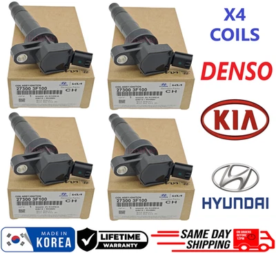 Bobinas de encendido NUEVAS ORIGINALES para Hyundai y Kia I4 V8 2008-2017, 27300-3F100, OEM Foto 1 de 4