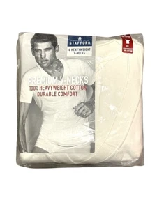 Neu 4er-Pack Stafford schwere 100 % Baumwolle Premium V-Ausschnitt T-Shirts X-Large - Bild 1 von 6