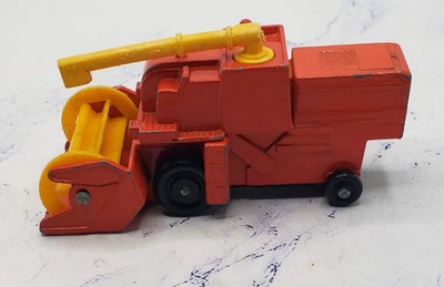 Matchbox Lesney Orange and Yellow #51 Combine Harvester - Image 1 of 4