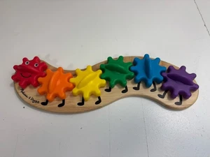 Melissa & Doug giocattolo classico arcobaleno bruco colorato giocattolo sviluppo occhi mano - Foto 1 di 12