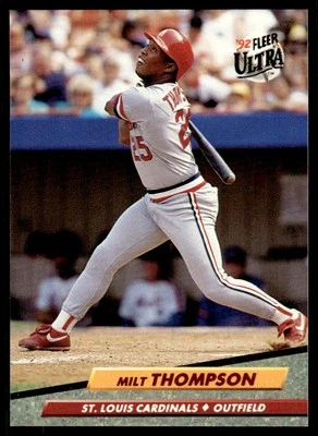 1992 Ultra #272 Milt Thompson - St. Louis Cardinals - Image 1 of 2