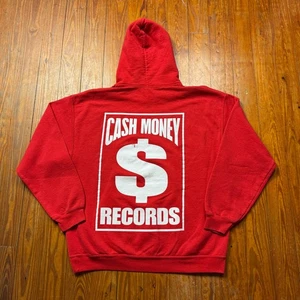 Cash Money Records Hoodie Herren Größe Large rot Drake Lil Wayne Nicki Minaj - Bild 1 von 8