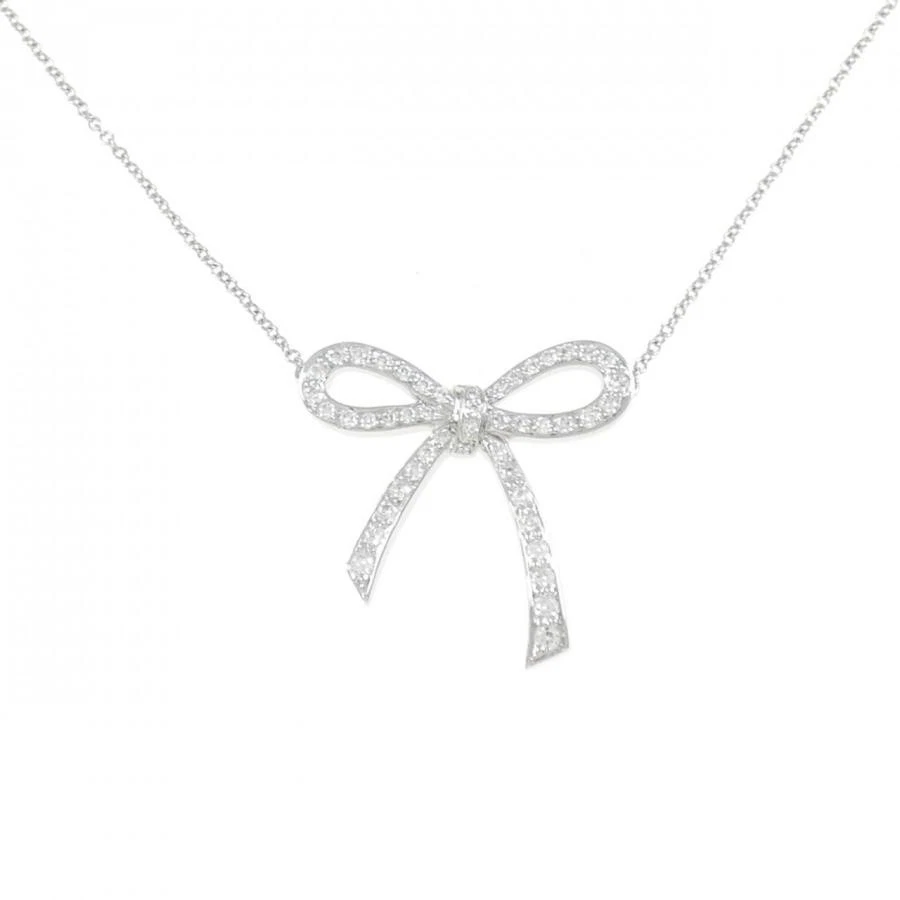 Reffeer 925 Silber Schleifen-Halskette Mit CZ – Verstellbar 40+5,5 Cm, Für Frauen, In Geschenkbox