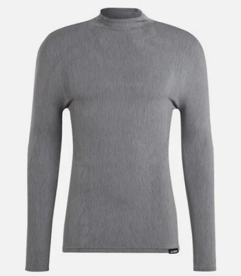 ADIDAS Terrex Base Layer Top Size M-L Mens Grey Merino Wool Turtle Neck £110 - Image 1 of 4