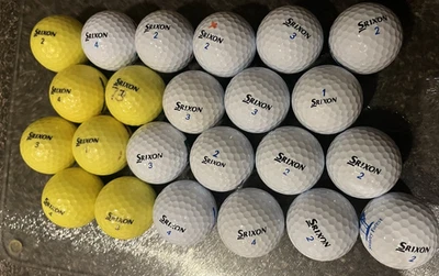 Mix of 24 Srixon AD333  golf balls mint A grade white - Image 1 of 4