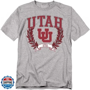LOGOVISION University of Utah Laurels Dark Unisex Erwachsene T-Shirt, Athletic Hea - Bild 1 von 5