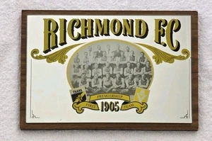 🔶️VINTAGE RICHMOND TIGERS 1905 PREMIERSHIP MIRROR 70s VFL AFL MAN CAVE RETRO - Picture 1 of 10