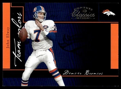 Donruss Classics Team Colors Gold 2005 John Elway 151/250 Denver Broncos #TC-9 Foto 1 de 2