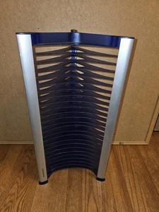 Atlantic Grey 24 CD Rack Tower Storage Sleek Modern Design - Picture 1 of 3