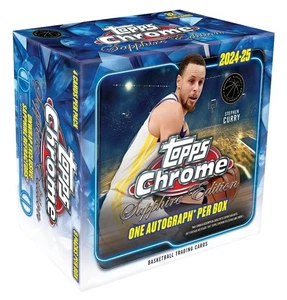 2024-25 Topps Chrome Basketball Sapphire Edition Hobby Box NEW FACTORY SEALED - Picture 1 of 1