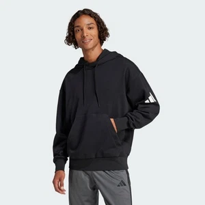 adidas men Essentials Loose-Fit 3 Bar Logo French Terry Hoodie - Picture 1 of 20