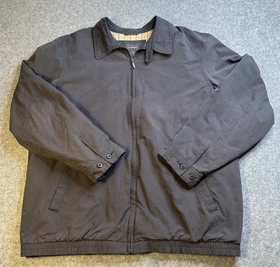 LL BEAN Men's Coat Jacket Gray Blue Size XL Poly Nylon - Image 1 of 4