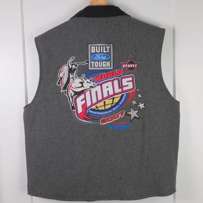 Chaleco PBR Built Ford Tough 2007 Finales Mundiales de Cripple Creek para hombre talla L Foto 1 de 4