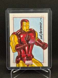 2012 Marvel Bronze Age SketchaFEX Sketch Card - Lui Antonio - Iron Man 1/1 - Picture 1 of 2