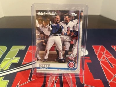 2019 Topps Opening Day David Bote Rally Time! Insert Short Print SSP #RT-DB Cubs - Image 1 of 2