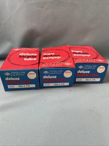 Lot Of Three 16X1.75 IRC Deluxe Bicycle Tubes Made In Korea With One Damaged Box - Picture 1 of 9