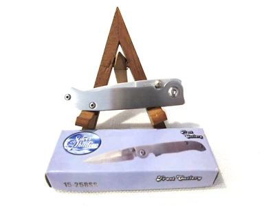 Silver Shadow15-258SS by Frost All Stainless Folding Liner Lock Pocket Knife NIB - Image 1 of 4