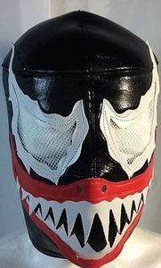 ¡¡VENOM!! MASCARILLA LUCHADOR!! ¡¡IMPRESIONANTE DISEÑO!! ¡¡MUY RARO!! ¡MASCARILLA HECHA A MANO!! - Imagen 1 de 3